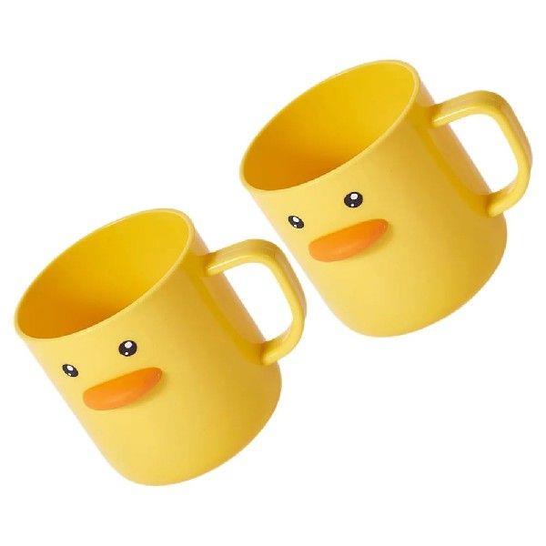 2pcs Cute Bathroom Toothbrush Cups Toothbrush Storage Cups