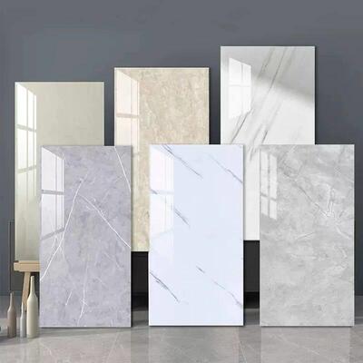 Self Adhesive Marble Wallpaper Waterproof Floor Sticker Bath