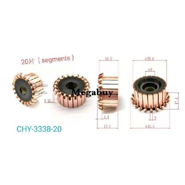 8x28.6x17.4mm 20p Copper Bars Alternator Electric Motor