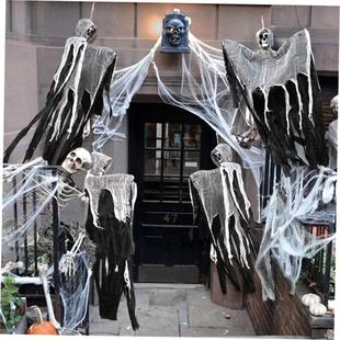 Hanging Skull Decorations Ghost Hau Halloween Outdoor Horror