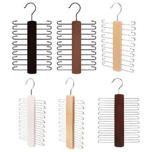 Saving Wooden Space Rack Hanger Tie