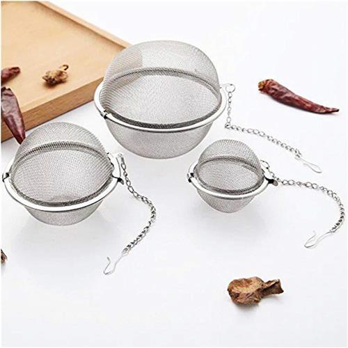 Mesh Tea Ball Infuser Strainers不锈钢茶球过滤网球器煲汤料包