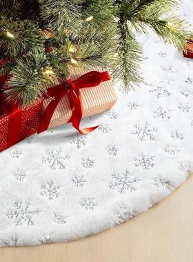 Christmas Tree Decoration Pearlescent Snowflake Sequ White P