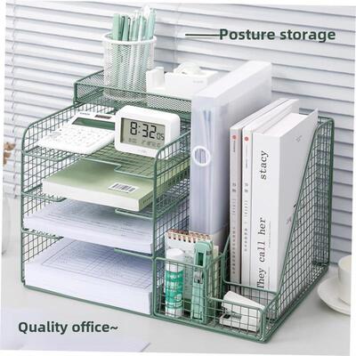1Pc Desk File Folder Document Paper Organizer Storage Holder