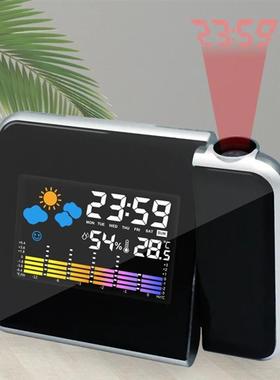 Smart Alarm Clock with Night Backlight Digital LED Projector