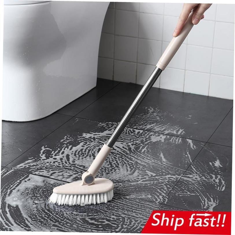 bathroom long handle brush tile floor cleaning broom mop