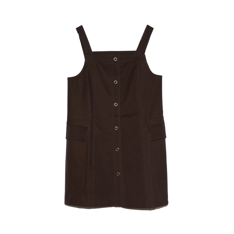 PATAVINITY通勤宽松背带裙秋季