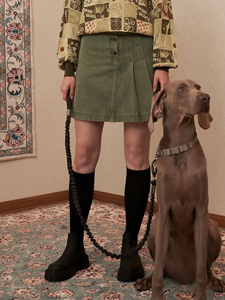 绿色牛仔短裙Patavinity