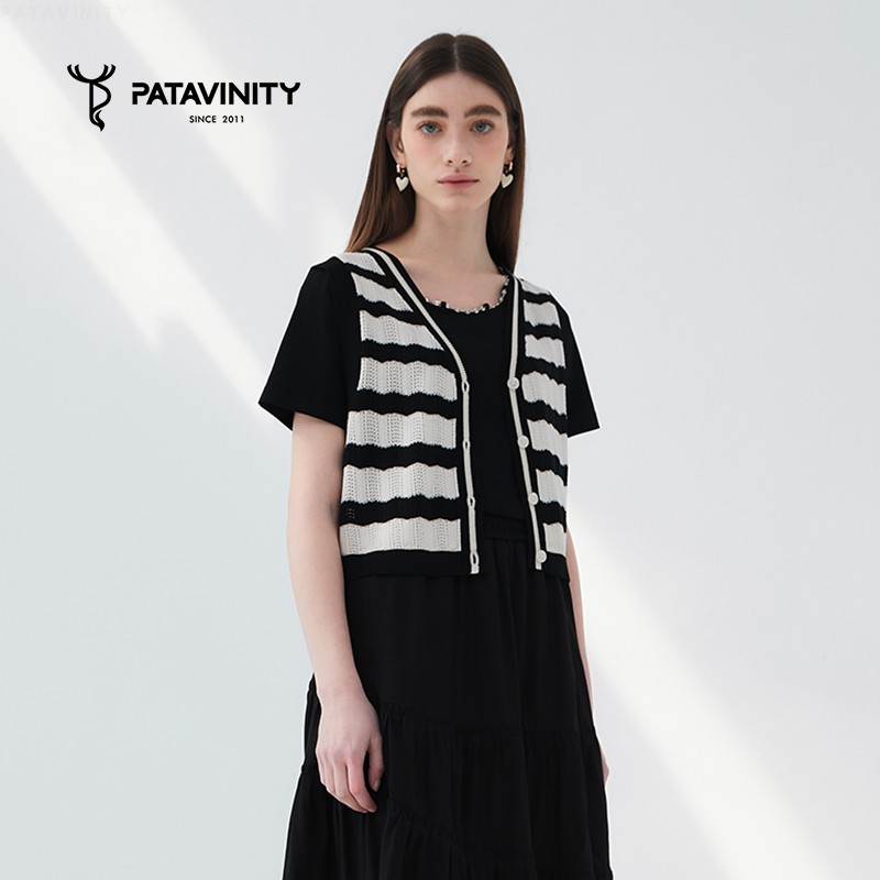 横纹V领马夹Patavinity