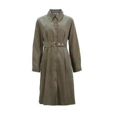 Patavinity麂皮绒衬衫连衣裙