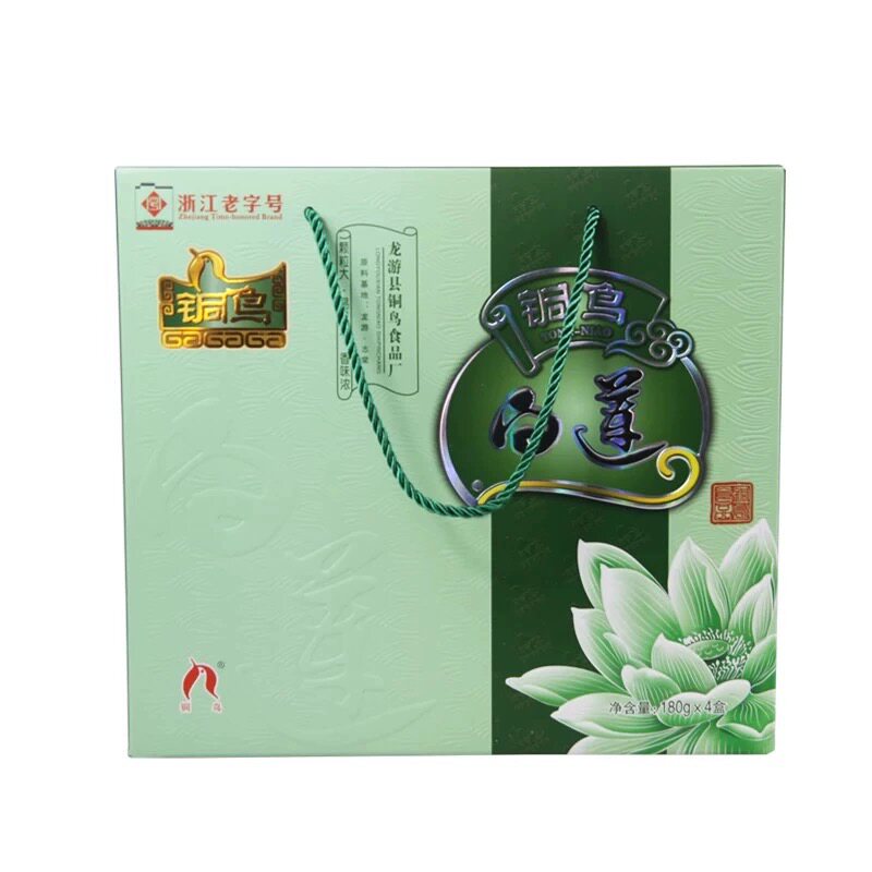 铜鸟北乡通心莲子浙江龙游土特产志棠富硒白莲南北干货180g*4礼盒