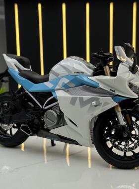 【DZ093】华一合金车模1比12战鹰春风250SR摩托车带声光玩具车音