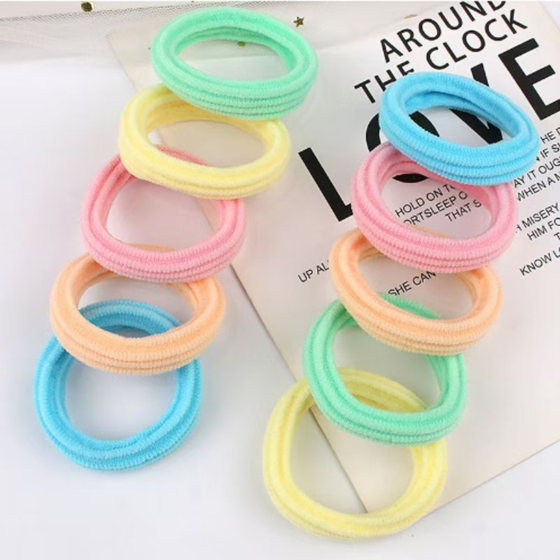 糖果色高马尾橡皮筋发圈女夏网红发绳扎头发皮套可爱头绳头饰