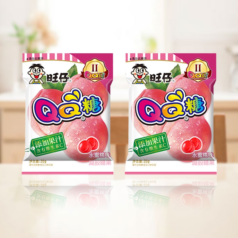 【2包】旺仔QQ糖水蜜桃 - 封面
