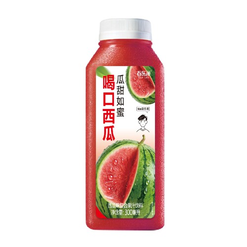 喝口西瓜 西瓜味复合果汁饮料300ml*1瓶