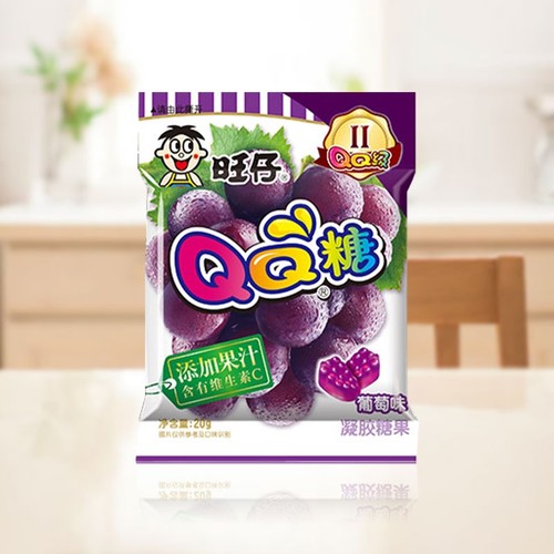 【1包】旺仔QQ糖葡萄味