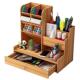 Capa DIY Desk Wooden Pen Organiser Tidy Large Desktop Holder
