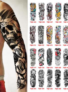 Waterproof Temporary Tattoo Sticker Totem Geometric Full Arm