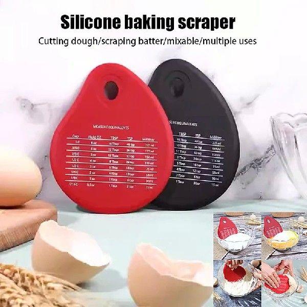 Graduated Silicone Flour Cutter Cutting Knife All-in-One