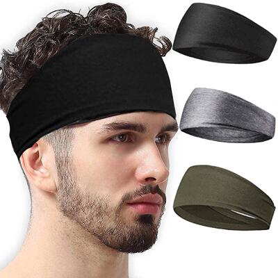 Headband Men Women Band Sweatband Sport Running Hair Ribbon