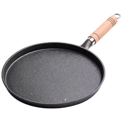 Cast Iron Frying Egg Pan Uncoated Non Stick Thin Pancake