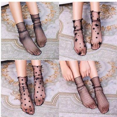 Invisible Boat Socks Silk Socks for Women Girls Low Cut Shor