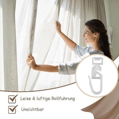 100pack/lot Non-clogging Waterproof Window Curtain Sliders