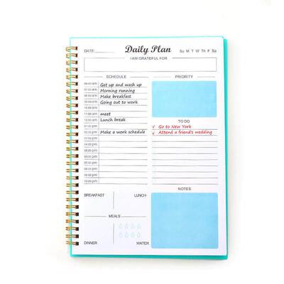 weekly planner spiral no dated daily do to list plan book本