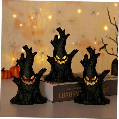 Halloween Ghost Tree Led Glow Ghost Lights Horrific Atmosphe