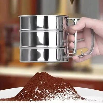 Baking Flour Sifter Double Layer Fine Mesh Powder Sugar