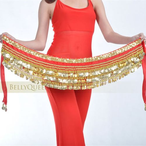 速发肚练舞腰链服饰练演出舞习腰饰皮功腰巾 8币腰链 包邮