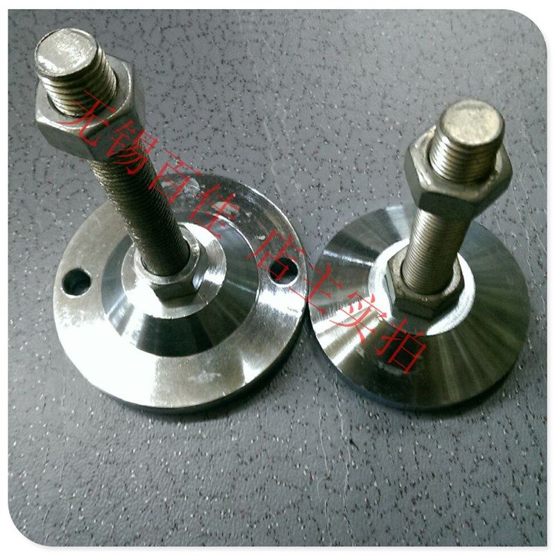 速发重型金属蹄脚 调节2 地脚螺丝 机床脚垫 脚杯 盘底100 1脚5