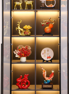 速发酒柜装饰品摆件家档客厅轻奢高居电视餐边高软装柜级感工艺品