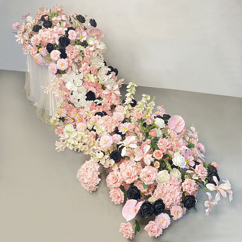 速发仿真花瀑布桌花生日布置婚庆婚礼仿真花网红婚房结婚装饰花瀑
