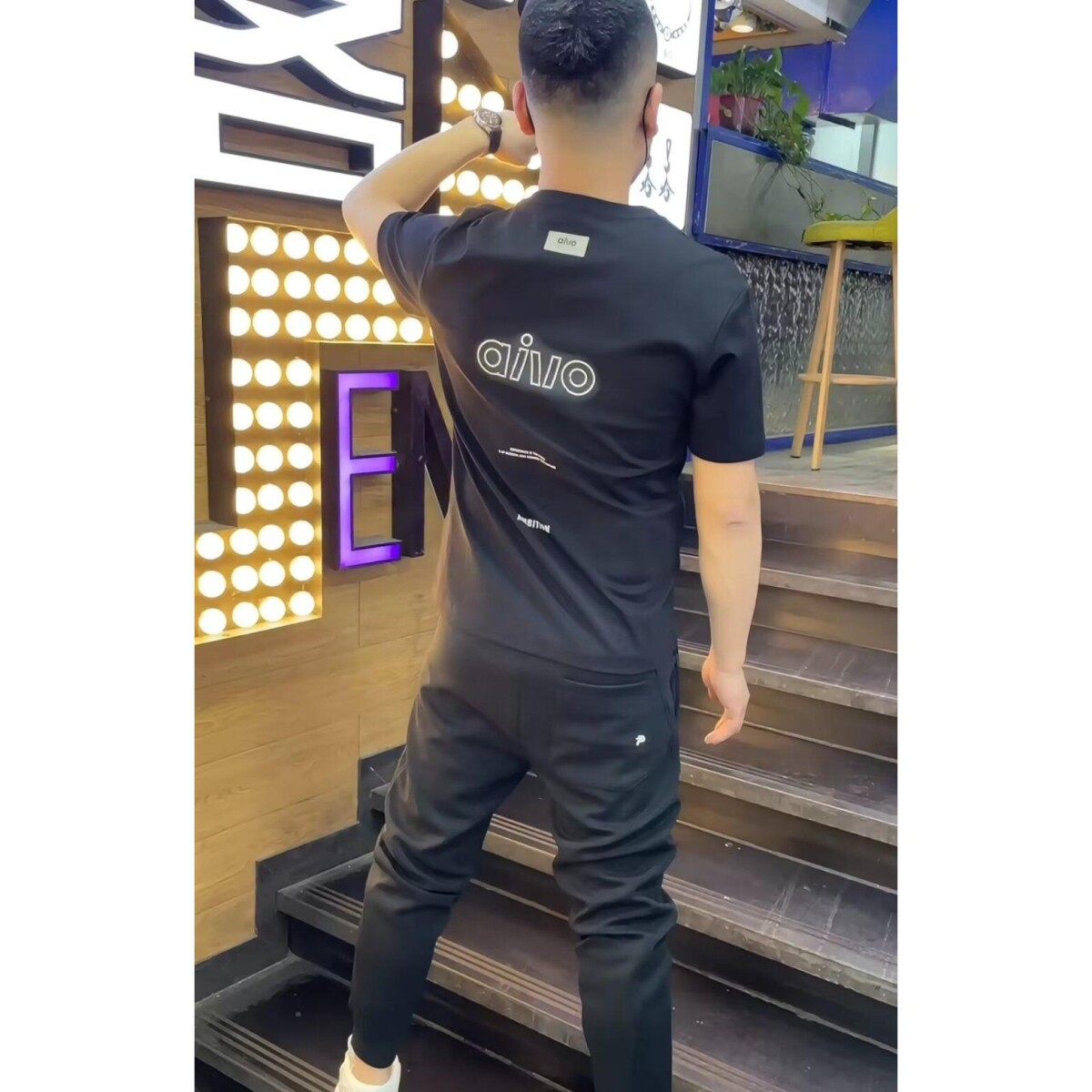 2025新款裤子男士夏季薄款韩版潮流直筒宽松运动九分阔腿休闲长裤