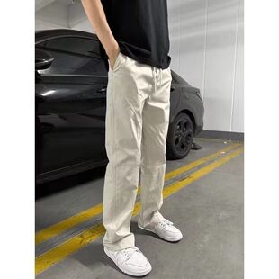 2025新款美式斜切冲锋裤薄款男士斜切工装美式休闲机能弯刀直筒防