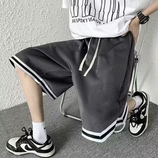 休闲运动五分裤 2025新款 冰丝网眼速干短裤 薄款 男潮流宽松胖子 夏季