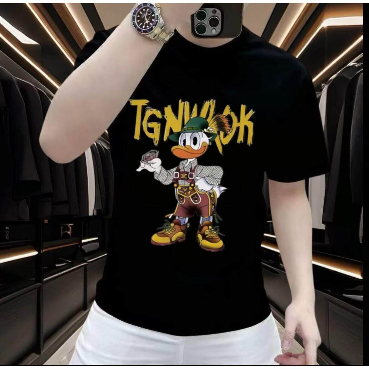 2025新款新款短袖t恤男夏季韩版潮流简约半袖上衣港风宽松休闲潮