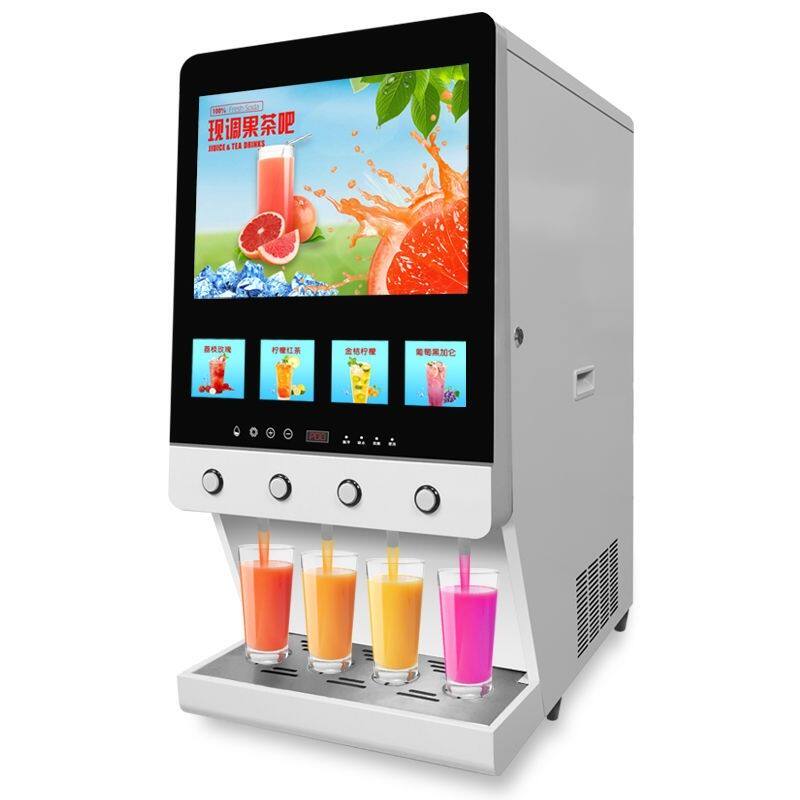 饮料机商用冷热三缸冷饮机自助餐两头四头现调果汁机双缸果汁机