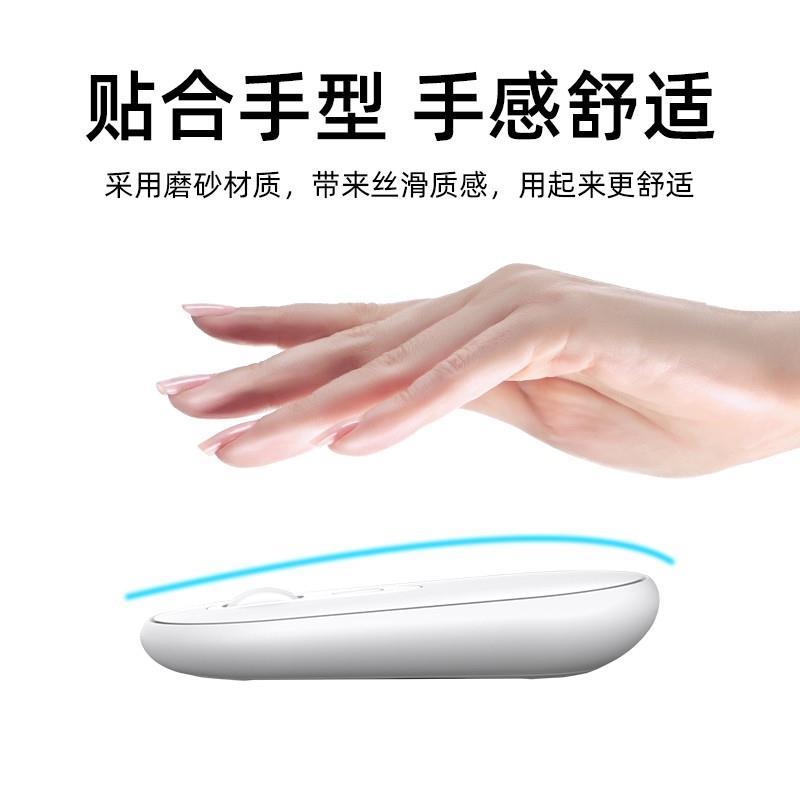 无线蓝牙鼠标静音轻薄充电时尚女生人体工学办公台式笔记本电脑