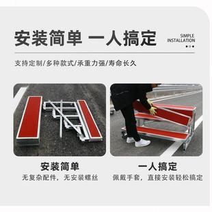 铝合金舞台合唱台台阶三层可移动折叠踏步大合影架子校园实木站架