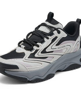 Skechers斯凯奇秋冬新款女子厚底缓震老爹鞋时尚百搭休闲鞋177594