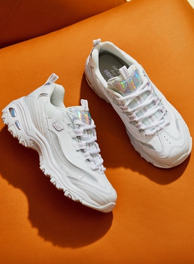 Skechers斯凯奇熊猫鞋新款女子复古防滑透气小白老爹鞋66666200