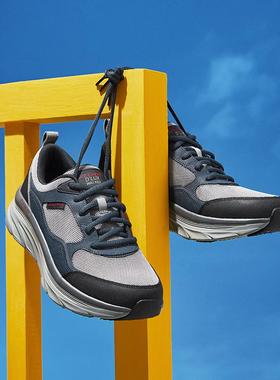 Skechers斯凯奇男子2024轻质缓震厚底EVA复古休闲运动鞋232363
