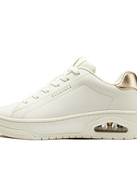 Skechers斯凯奇女鞋夏季新款运动休闲鞋复古透气防滑小白鞋177700