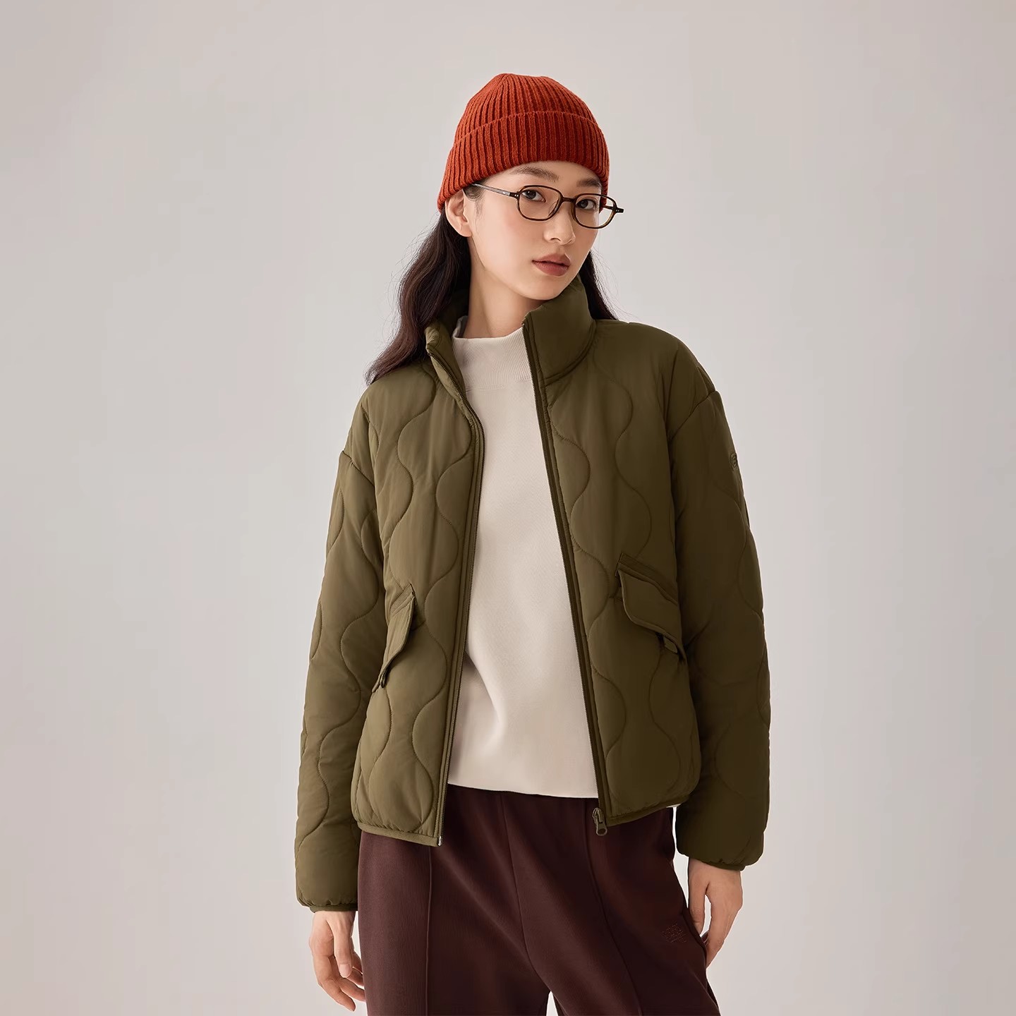 Skechers斯凯奇女梭织保暖外套