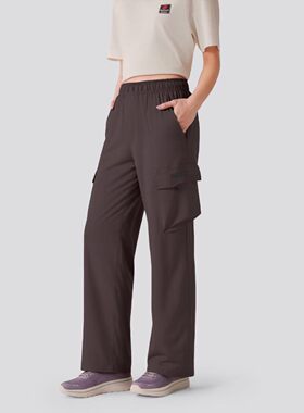 Skechers斯凯奇女子时尚通勤工装裤宽松弹力舒适运动长裤P325W108