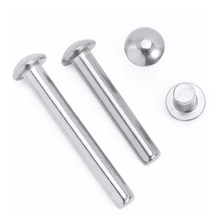 M1.52.5M4M5M6M8 速发04不锈钢 铝 紫铜半圆头实心敲击式 铆钉