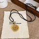 五福圆满罗盘吊坠项链手工精美挂坠小众设计感百搭女士精致首饰品