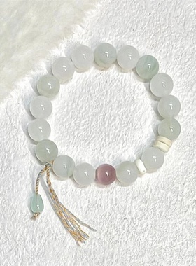 新中式天山翠手串女轻奢小众设计复古超仙高级感冷淡风串珠手饰品